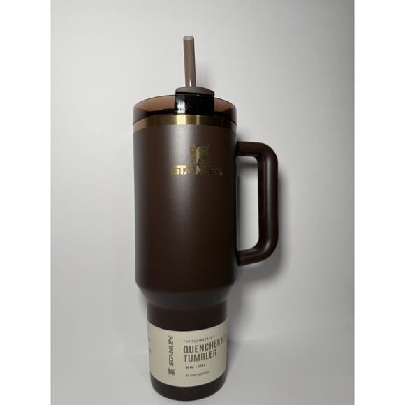 Authentic Stanley Limited Edition CHOCOLATE GOLD 40oz Quencher Tumbler BNWT BNIB - Picture 5 of 10